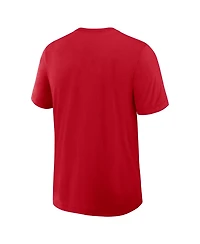 Nike Men's Red Los Angeles Angels Authentic Collection Early Work Tri-Blend Dri-fit T-Shirt