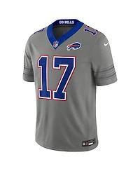 Nike Men's Josh Allen Gray Buffalo Bills Nickel City Vapor F.u.s.e. Stitched Limited Jersey