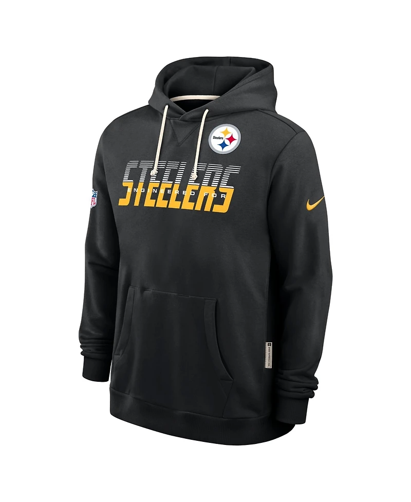 Nike Men's Black Pittsburgh St-Shirtlers Sideline Standard Issue Top Prospect Dri-fit Hoodie