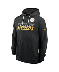 Nike Men's Black Pittsburgh St-Shirtlers Sideline Standard Issue Top Prospect Dri-fit Hoodie