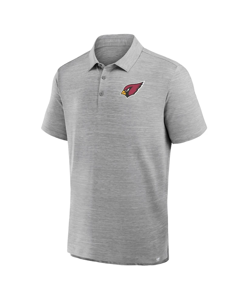 Fanatics Men's Heather Gray Arizona Cardinals Clutch Polo Shirt