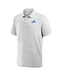 Fanatics Men's Heather Gray Detroit Lions Clutch Polo Shirt