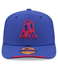New Era Men's Royal New England Patriots 2026 Sideline Throwback 9SEVENTY Adjustable Hat