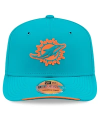 New Era Men's Aqua Miami Dolphins 2026 Sideline 9SEVENTY Adjustable Hat