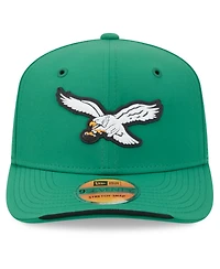 New Era Men's Kelly Green Philadelphia Eagles 2026 Sideline Throwback 9SEVENTY Adjustable Hat
