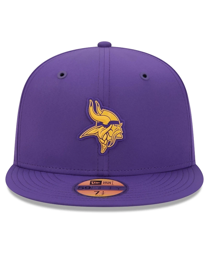 New Era Men's Purple Minnesota Vikings 2026 Sideline 59FIFTY Fitted Hat