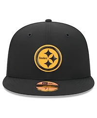 New Era Men's Black Pittsburgh Steelers 2026 Sideline 59FIFTY Fitted Hat