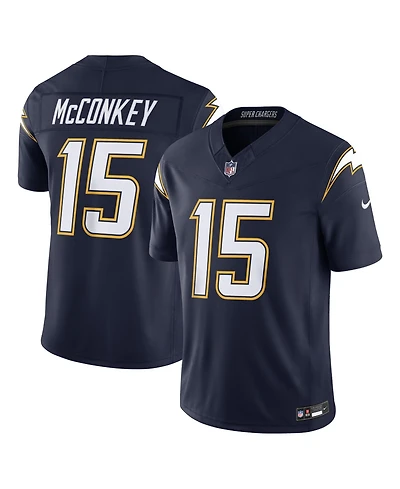 Nike Men's Ladd McConkey Navy Los Angeles Chargers Alternate Super Vapor F.u.s.e. Stitched Limited Jersey