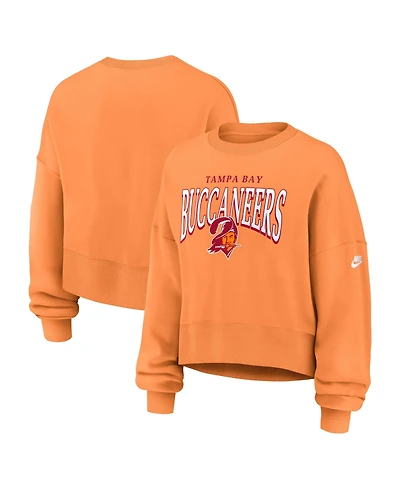 Nike Women's Orange Tampa Bay Buccaneers Oversized Phoenix Fleece Sweatshirt