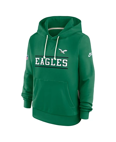 Nike Women's Kelly Green Philadelphia Eagles Sideline Standard Issue Alternate Dri-fit Hoodie