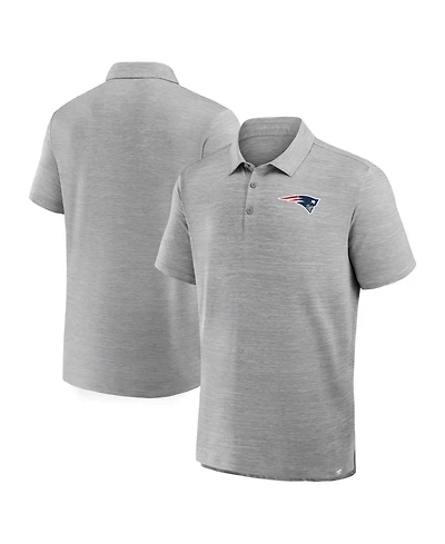 Fanatics Men's Heather Gray New England Patriots Clutch Polo Shirt