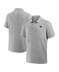 Fanatics Men's Heather Gray New England Patriots Clutch Polo Shirt