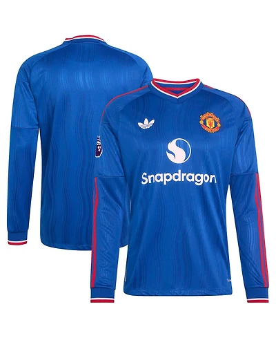 Adidas Men's Royal Manchester United 2026/27 Away On-Field AuthenticLong sleeves Patch Jersey