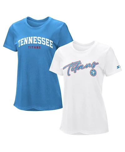 Starter Women's 2-piece Light Blue/White Tennessee Titans T-Shirt