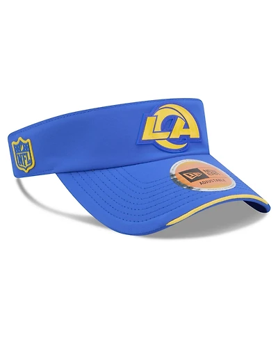 New Era Men's Royal Los Angeles Rams 2026 Sideline Adjustable Visor Hat