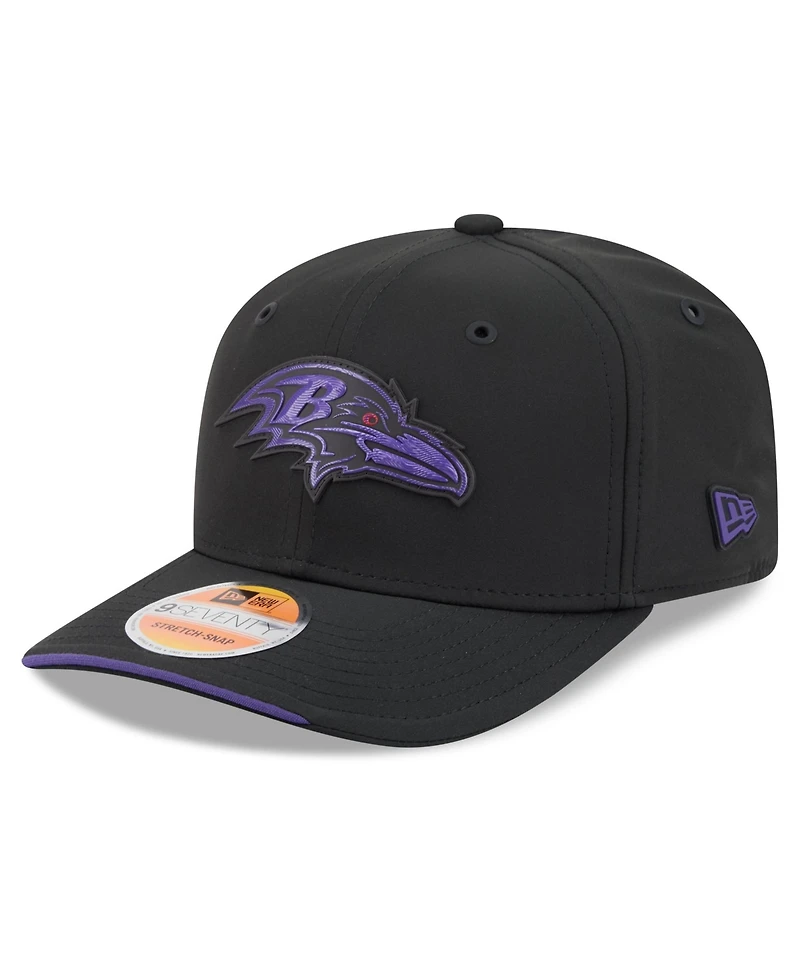 New Era Men's Black Baltimore Ravens 2026 Sideline 9SEVENTY Adjustable Hat