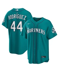 Nike Men's Julio Rodriguez Teal Seattle Mariners Alternate Stadium 50th Season Patch Jersey
