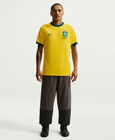 Nike Men's Yellow Brazil National Team Home Sublimated Dri-fit Soccer Top