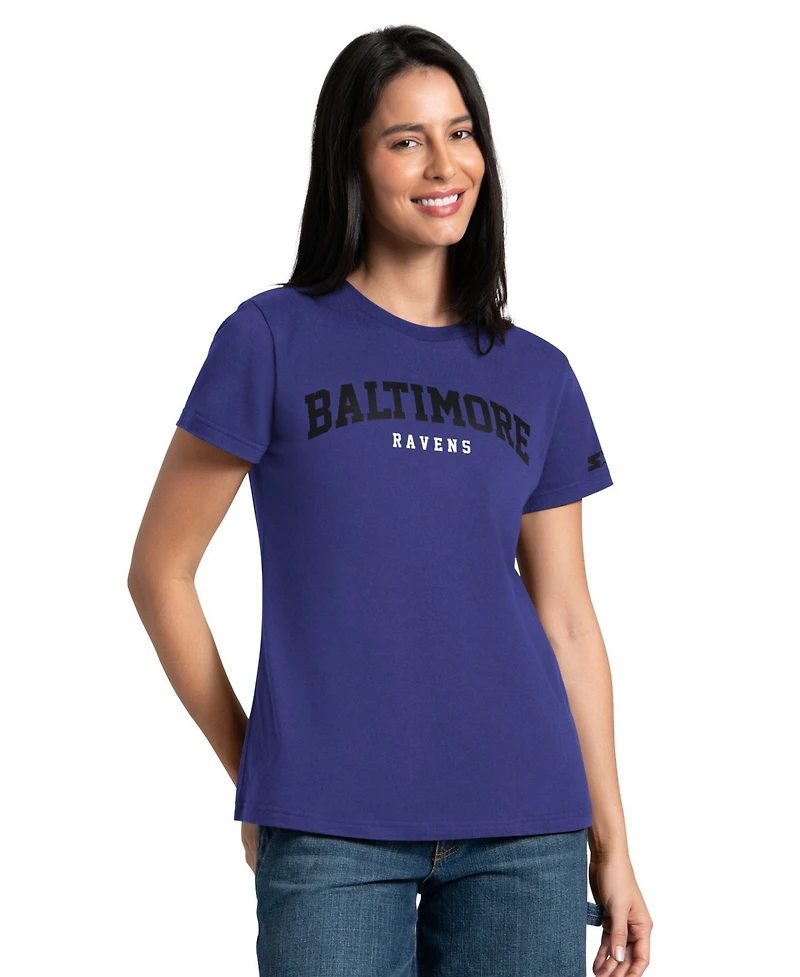 Starter Women's 2-piece Purple/Black Baltimore Ravens T-Shirt