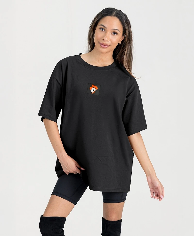 Gameday Couture Women's Black Oklahoma State Cowboys Oversized Back at Ya T-Shirt