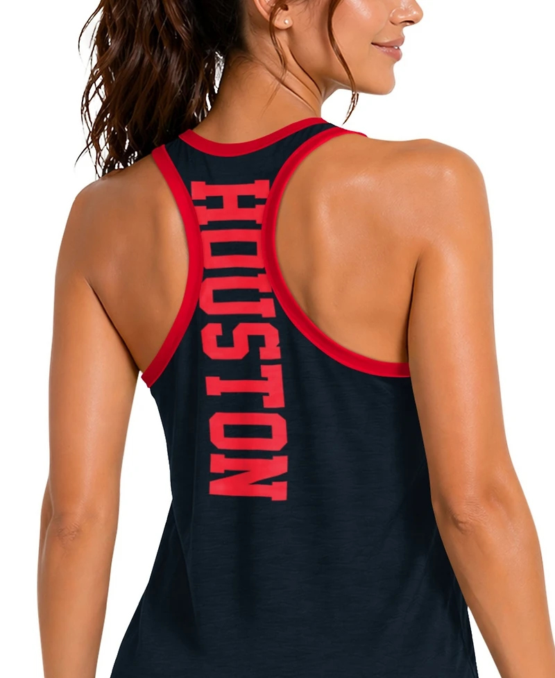 G-iii 4Her by Carl Banks Women's Navy Houston Texans Tater Ii Racerback Tank Top