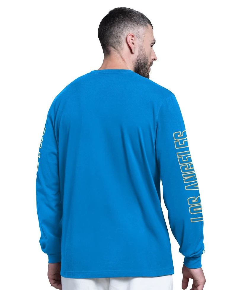 Starter Men's Powder Blue Los Angeles Chargers Clutch Hit Ii Long-Sleeve T-Shirt