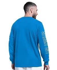 Starter Men's Powder Blue Los Angeles Chargers Clutch Hit Ii Long-Sleeve T-Shirt