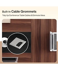 Tribesigns 8Feet Conference Table for 8-10, with Cable Management