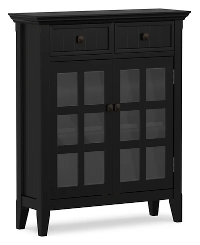 Simpli Home Acadian Solid Wood Entryway Storage Cabinet