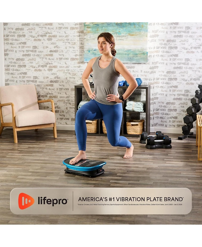 Lifepro Voice Controlled Vibration Plate – Full Body Platform with Remote Watch, Lymphatic Drainage & Muscle Recovery Support