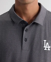 Fanatics Men's Charcoal Los Angeles Dodgers Clutch Polo Shirt