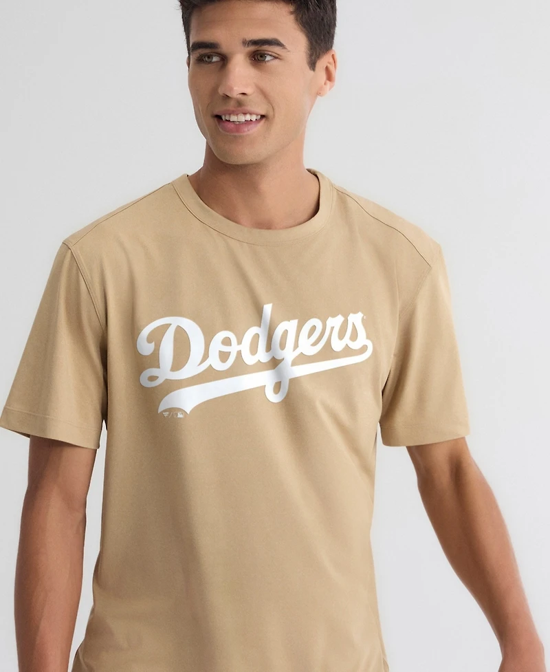 Fanatics Men's Khaki Los Angeles Dodgers Clutch Winning Edge T-Shirt