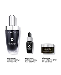 Lancome 3-Piece Genifique Ultimate Recovery Face Serum & Eye Cream Skincare Set