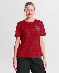 Nike Women's Scarlet San Francisco 49ers Sideline Velocity Dri-fit T-Shirt