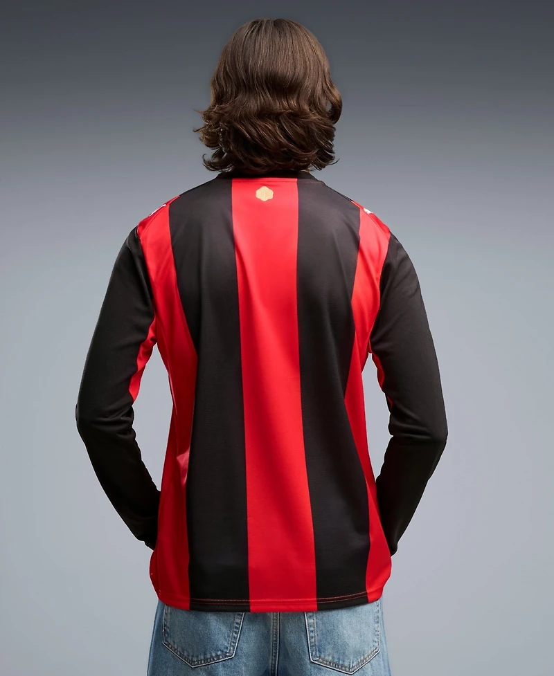 Puma Men's Black/Red Ac Milan 2026/27 Home ReplicaLong sleeves Jersey