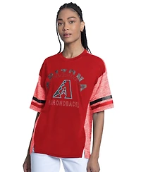 G-iii 4Her by Carl Banks Women's Red Arizona Diamondbacks Off-Season Oversized Top
