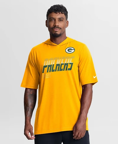 Nike Men's Gold Green Bay Packers Tri-Blend Hooded T-Shirt
