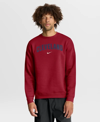 Nike Men's Red Cleveland Guardians City Connect Club Sweatshirt
