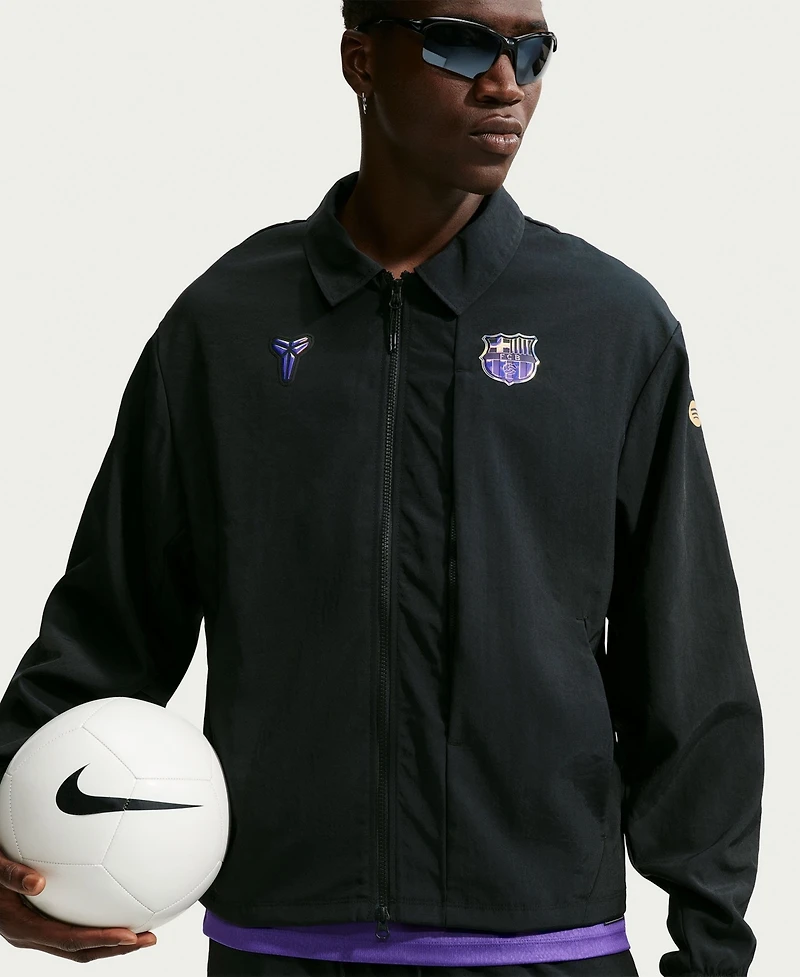 Nike Men's Black Barcelona 2026/27 Away Woven Full-Zip Jacket