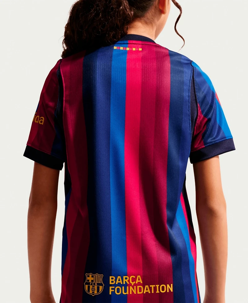 Nike Big Boys and Girls Red Barcelona 2026/27 Home Stadium Replica Jersey