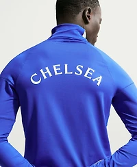 Nike Men's Blue Chelsea 2026/27 Strike Dri-FITLong sleeves Quarter-Zip Drill Jersey