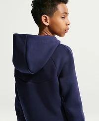 Nike Big Boys and Girls Navy Barcelona Tech Fleece Raglan Full-Zip Hoodie