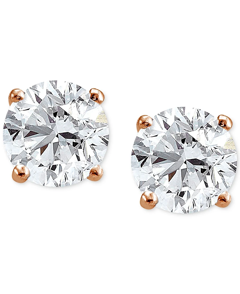 Giani Bernini Cubic Zirconia Sterling Silver Stud Earrings, Created for Macy's