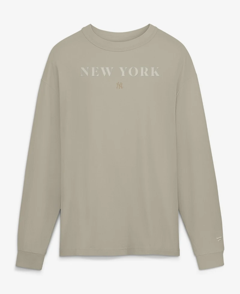 Fanatics Men's Beige New York Yankees ElementsLong sleeves T-Shirt