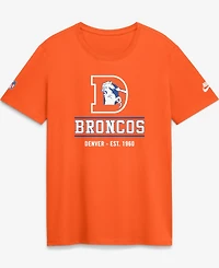 Nike Women's Orange Denver Broncos Sideline Alt Dri-fit T-Shirt