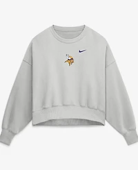Nike Women's Gray Minnesota Vikings Oversized Primetime Phoenix Fleece Sweatshirt