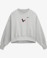 Nike Women's Gray Houston Texans Oversized Primetime Phoenix Fleece Sweatshirt