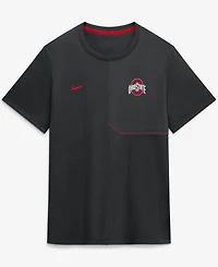 Nike Men's Black Ohio State Buckeyes 2026 Sideline Uv Dri-fit Coaches Shirt
