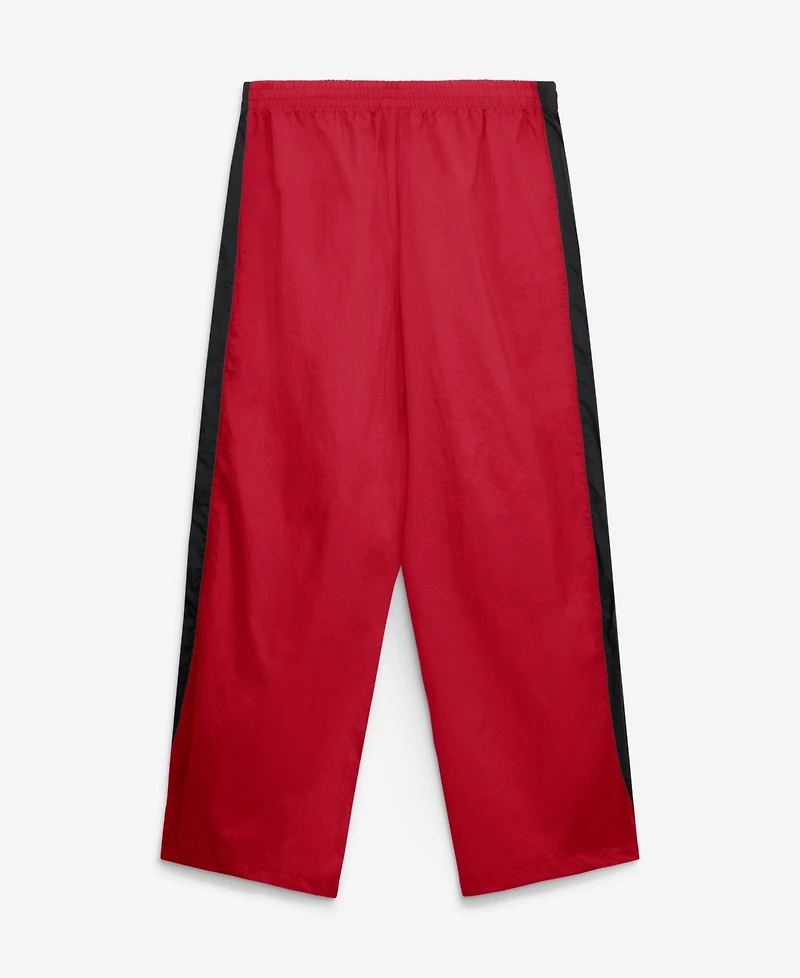 Fanatics Women's Scarlet/Black San Francisco 49ers Team First Backwards Lateral Nylon Pants