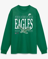 Nike Men's Kelly Green Philadelphia Eagles Red ZoneLong sleeves Max90 T-Shirt